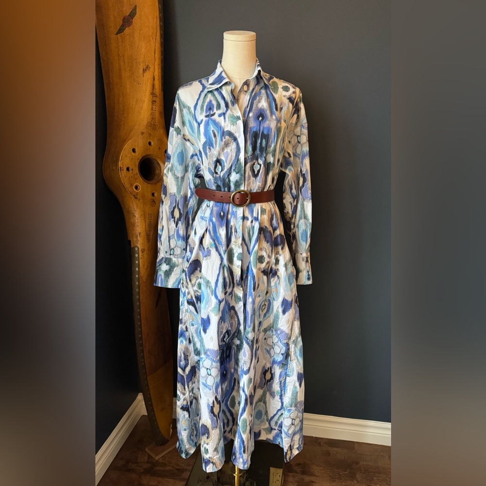 Mirto Shirt Dress. Size M